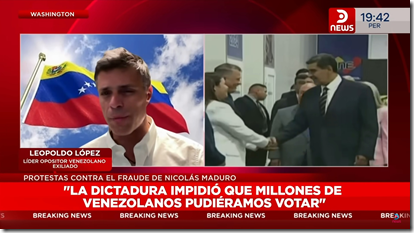 Leopoldo López en la señal DNEWS