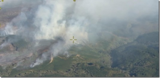 Incendio en Choque Chico - Comuna de Tirúa - CMPC