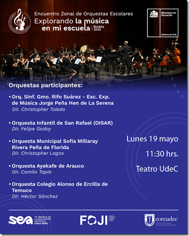 Afiche encuentro de orquestas
