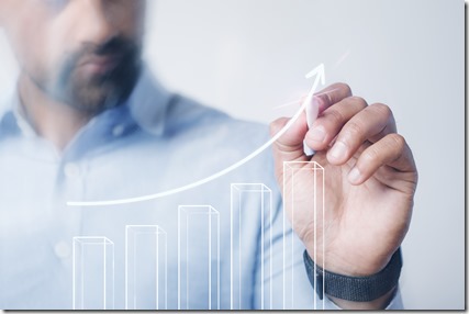 Man giving a business presentation using a high technology digital pen